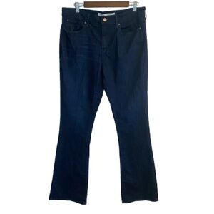 Women's Stylish Levi’s Mid Rise Bootcut Dark Blue Jeans Size 14L
